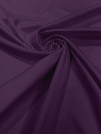 Amethyst Matte Stretch Lamour Satin Fabric 58" Wide/Sold By The Yard. New Colors