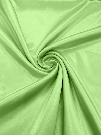 Apple Green Crepe Back Satin Bridal Fabric Draper/Prom/Wedding/58" Inches Wide Japan Quality