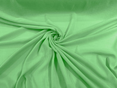 Apple Green Cotton Gauze Fabric Wide Crinkled Lightweight Sold by The Yard