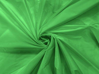 Apple Green 100% Polyester Imitation Silk Taffeta Fabric 55" Wide/Costume/Dress/Cosplay/Wedding