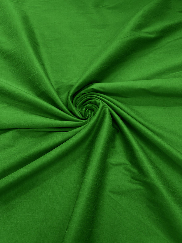 Apple Green Polyester Dupioni Faux Silk Fabric/ 55” Wide/Wedding Fabric/Home Décor.