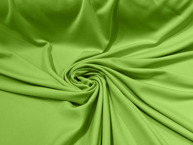 Apple Green 59/60" Wide 100% Polyester Wrinkle Free Stretch Double Knit Scuba Fabric/cosplay/costumes