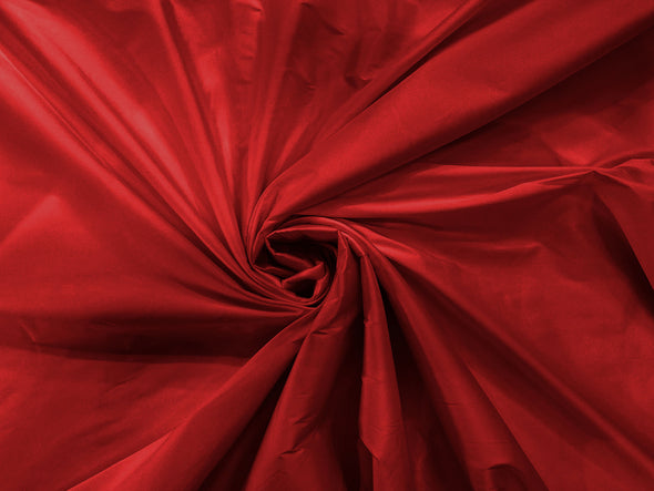 Apple Red 100% Polyester Imitation Silk Taffeta Fabric 55" Wide/Costume/Dress/Cosplay/Wedding