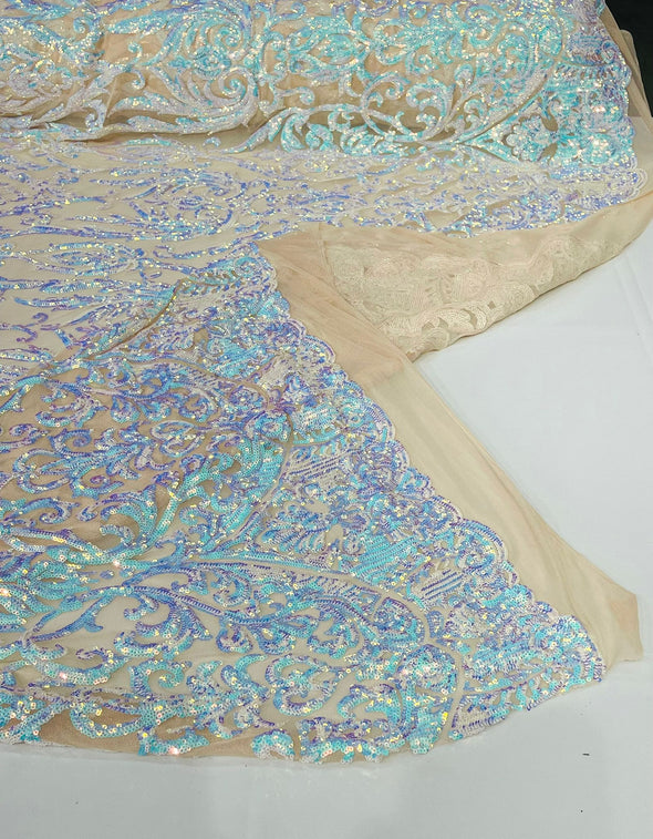 KING DAMASK SEQUIN (By The Yard)