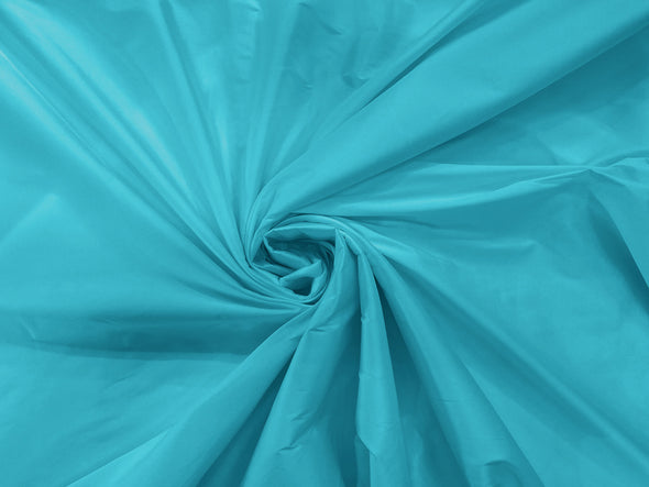 Aqua Blue  100% Polyester Imitation Silk Taffeta Fabric 55" Wide/Costume/Dress/Cosplay/Wedding