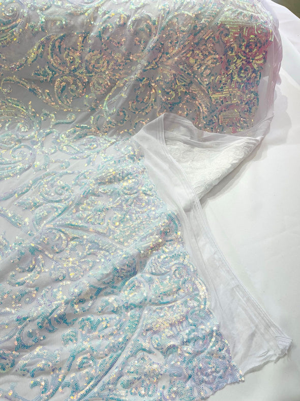 KING DAMASK SEQUIN (By The Yard)