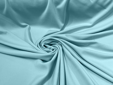 Aqua 59/60" Wide 100% Polyester Wrinkle Free Stretch Double Knit Scuba Fabric/cosplay/costumes