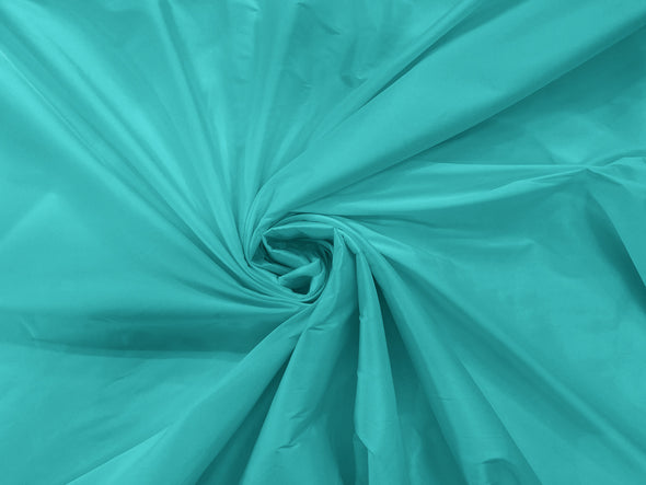 Aqua Marine 100% Polyester Imitation Silk Taffeta Fabric 55" Wide/Costume/Dress/Cosplay/Wedding
