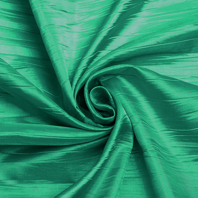 Aquamarine Crushed Taffeta Fabric - 54" Width - Creased Clothing Decorations Crafts - Sold By The Yard