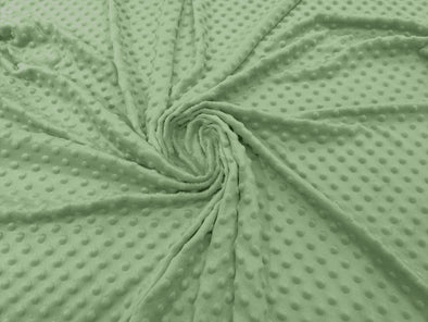 Asparagus 58" Wide 100% Polyester Minky Dimple Dot Comfy Cuddle Fabric Sold by The Yard