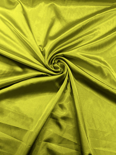 Avocado Light Weight Silky Stretch Charmeuse Satin Fabric/60" Wide/Cosplay.