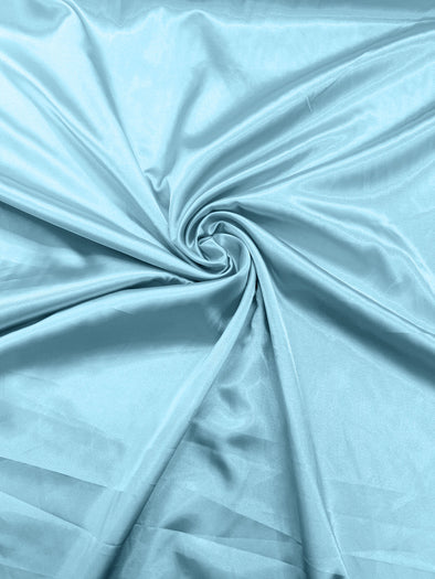 Baby Blue Light Weight Silky Stretch Charmeuse Satin Fabric/60" Wide/Cosplay.