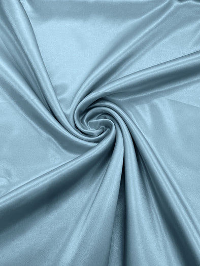 Baby Blue Crepe Back Satin Bridal Fabric Draper/Prom/Wedding/58" Inches Wide Japan Quality