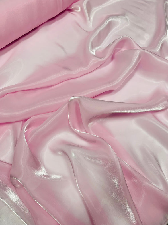 Baby Pink Wet Liquid Sheer Chiffon Fabric/58" Wide.