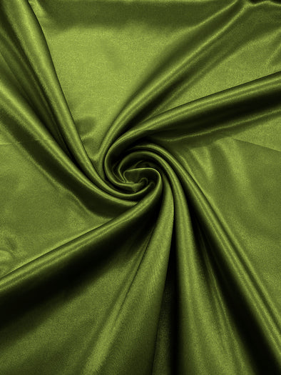 Bamboo Green Crepe Back Satin Bridal Fabric Draper/Prom/Wedding/58" Inches Wide Japan Quality