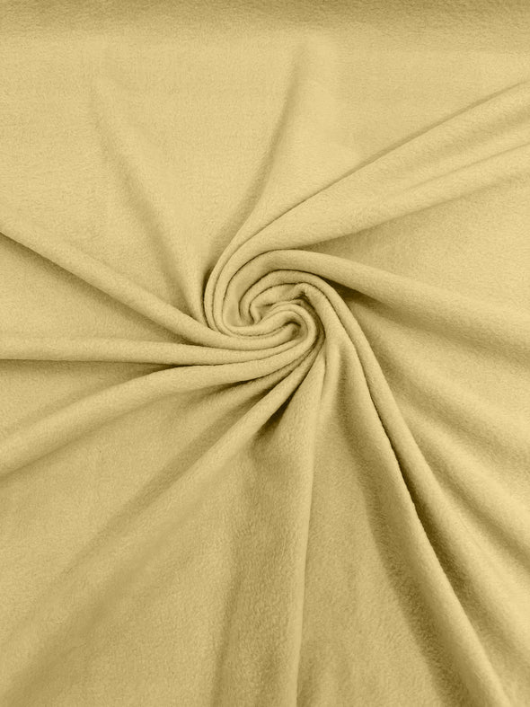 Banana Solid Polar Fleece Fabric Sold by the yard 60"Wide|Antipilling 245GSM |Medium Soft Weight| Blanket Supply,DIY, Decor,Baby Blanket