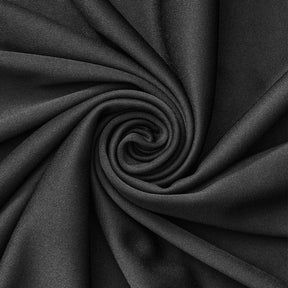 Black Polyester Knit Interlock Mechanical Stretch Fabric 58"/60"/Draping Tent Fabric. Sold By The Yard.