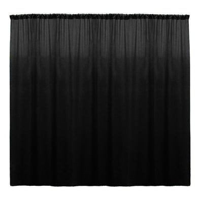 Black SEAMLESS Backdrop Drape Panel All Size Available in Polyester Poplin Party Supplies Curtains