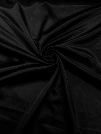 Black Light Weight Silky Stretch Charmeuse Satin Fabric/60" Wide/Cosplay.