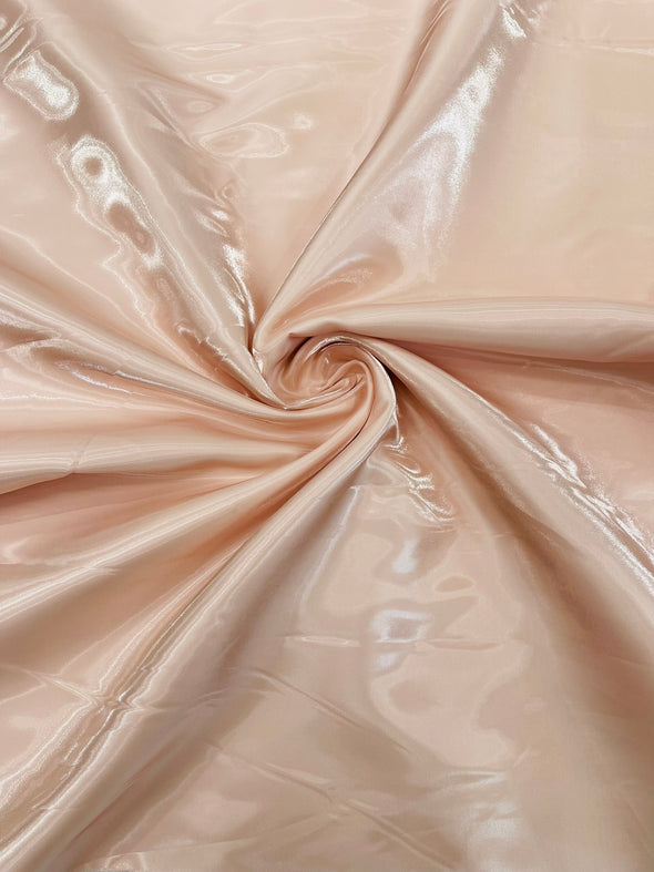 Blush Peach Bridal Liquid Satin Fabric-Glossy Satin-58” Wide-Prom.