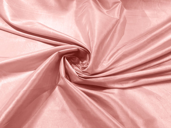 Blush Peach Solid Taffeta Fabric/Taffeta Fabric by The Yard/Apparel, Costume, Dress, Cosplay, Wedding