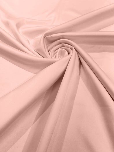 Blush Pink Matte L'Amour Satin (Peau de Soie) Duchess Fabric Bridesmaid Dress 58"-60" Wide Costume/Wedding