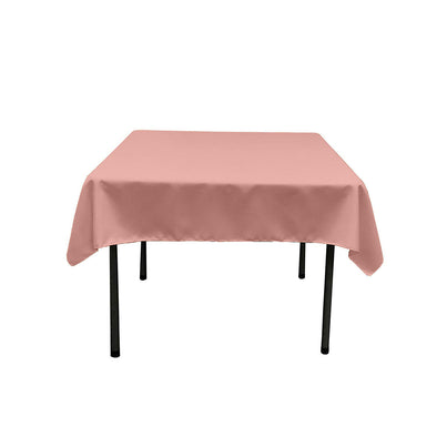 Blush Pink  Square Polyester Poplin Table Overlay - Diamond. Choose Size Below