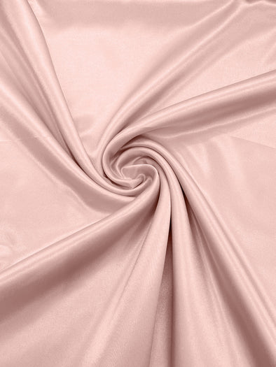 Blush Pink Crepe Back Satin Bridal Fabric Draper/Prom/Wedding/58" Inches Wide Japan Quality