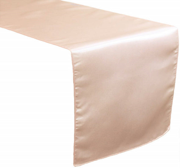 Blush Bridal Satin Table Runner, Wedding Banquet Decoration, ( Choose Size Below )