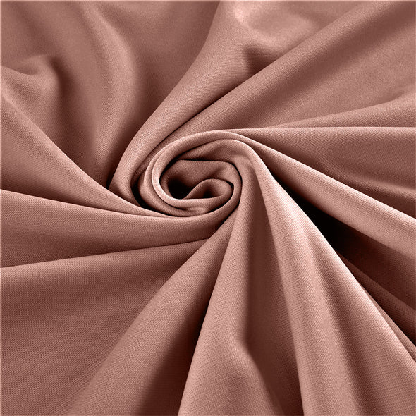 Blush Stretch Crepe Scuba Techno Knit Polyester Spandex Fabric for Bows, Top Knots, Head Wraps, Clothes, Costumes, Crafts