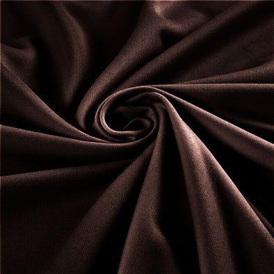 Brown Stretch Crepe Scuba Techno Knit Polyester Spandex Fabric for Bows, Top Knots, Head Wraps, Clothes, Costumes, Crafts