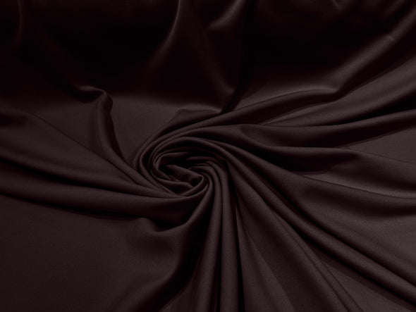 Brown 59/60" Wide 100% Polyester Wrinkle Free Stretch Double Knit Scuba Fabric/cosplay/costumes