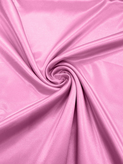 Bubble Gum Crepe Back Satin Bridal Fabric Draper/Prom/Wedding/58" Inches Wide Japan Quality