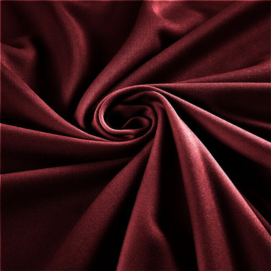 Burgundy Stretch Crepe Scuba Techno Knit Polyester Spandex Fabric for Bows, Top Knots, Head Wraps, Clothes, Costumes, Crafts