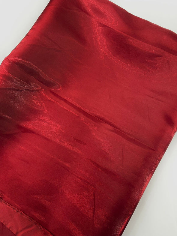 Burgundy Bridal Liquid Satin Fabric-Glossy Satin-58” Wide-Prom.