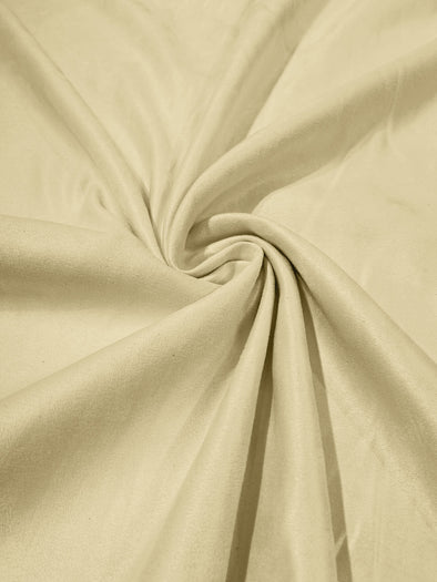 Butter Faux Suede Polyester Fabric | Microsuede | 58" Wide | Upholstery Weight, Tablecloth, Bags, Pouches, Cosplay, Costume