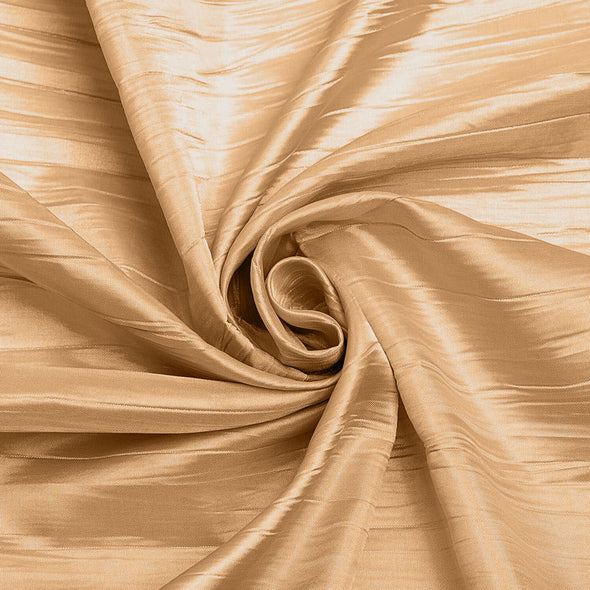 Butter Crushed Taffeta Fabric - 54" Width - Creased Clothing Decorations Crafts - Sold By The Yard