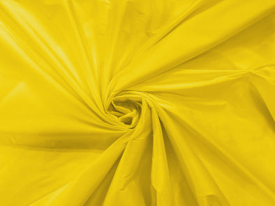 Canary Yellow 100% Polyester Imitation Silk Taffeta Fabric 55" Wide/Costume/Dress/Cosplay/Wedding