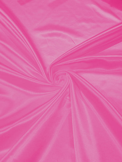 Candy Pink Heavy Shiny Bridal Satin Fabric for Wedding Dress, 60" inches wide sold by The Yard. Modern Color