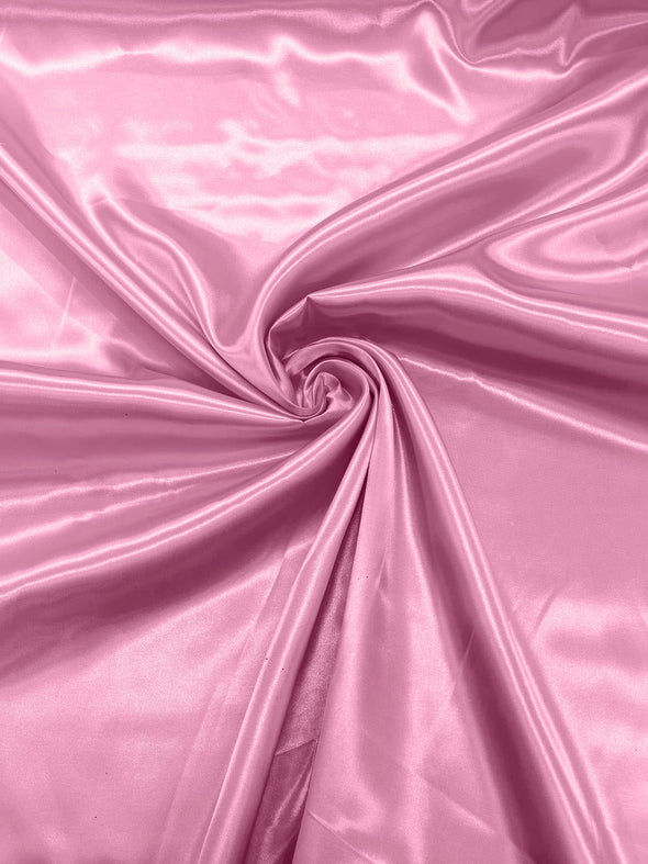 Candy Pink Shiny Charmeuse Satin Fabric for Wedding Dress/Crafts Costumes/58” Wide /Silky Satin