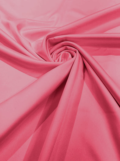 Candy Pink Matte L'Amour Satin (Peau de Soie) Duchess Fabric Bridesmaid Dress 58"-60" Wide Costume/Wedding