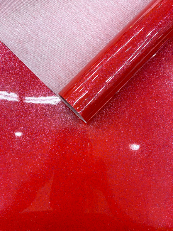 Sparkle Glitter Upholstery Vinyl Fabric / Crafting Apparel Upholstery Vinyl Fabric 54" Wide.