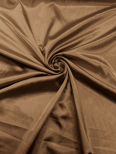 Cappuccino Light Weight Silky Stretch Charmeuse Satin Fabric/60" Wide/Cosplay.