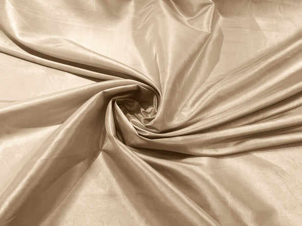 Champagne Solid Taffeta Fabric/Taffeta Fabric by The Yard/Apparel, Costume, Dress, Cosplay, Wedding