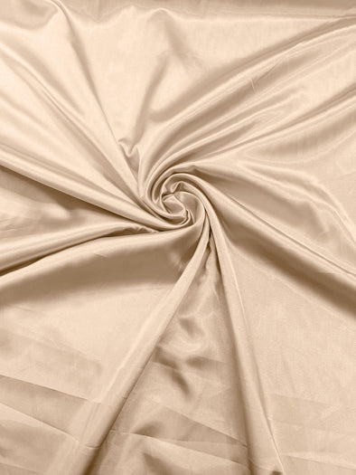 Champagne Light Weight Silky Stretch Charmeuse Satin Fabric/60" Wide/Cosplay.