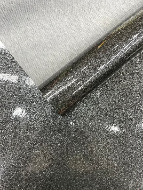 Sparkle Glitter Upholstery Vinyl Fabric / Crafting Apparel Upholstery Vinyl Fabric 54" Wide.