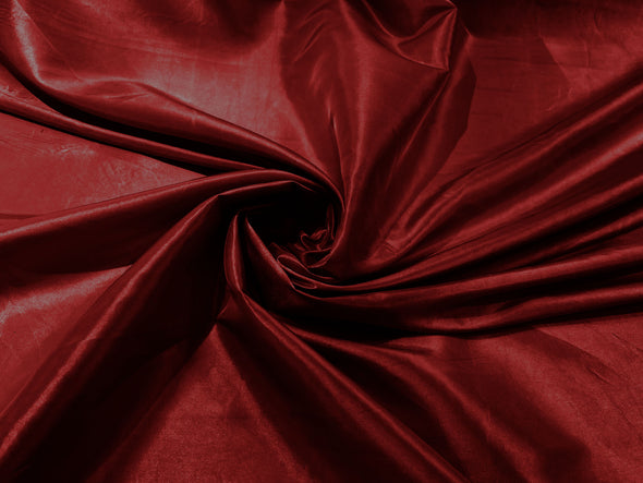 Cherry Red Solid Taffeta Fabric/Taffeta Fabric by The Yard/Apparel, Costume, Dress, Cosplay, Wedding