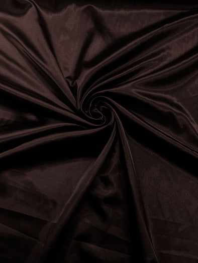 Chocolate Light Weight Silky Stretch Charmeuse Satin Fabric/60" Wide/Cosplay.