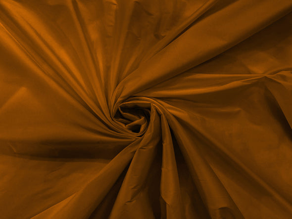 Cinnamon 100% Polyester Imitation Silk Taffeta Fabric 55" Wide/Costume/Dress/Cosplay/Wedding