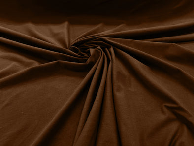 Cinnamon 58/60" Wide Cotton Jersey Spandex Knit Blend 95% Cotton 5 percent Spandex/Stretch Fabric/Costume